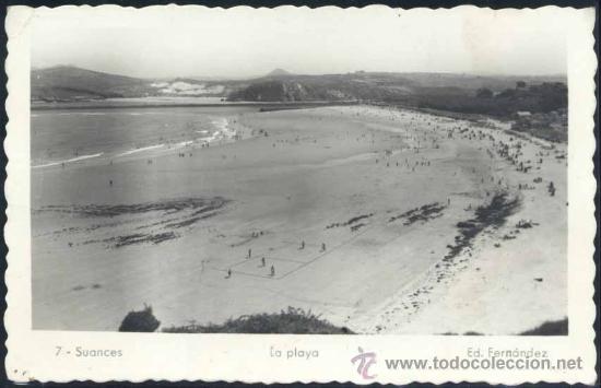 Postales: SUANCES (CANTABRIA).- LA PLAYA - Foto 1