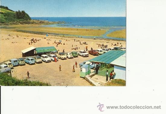 Postales: Postal de cobreces.la playa .circulada - Foto 1