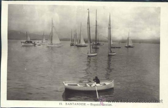 Postales: SANTANDER.- REGATAS REALES - Foto 1