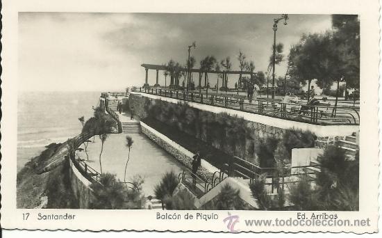 Postais: SANTANDER.-BALCON DE PIQUIO.-EDICIONES ARRIBAS N&ordm; 17