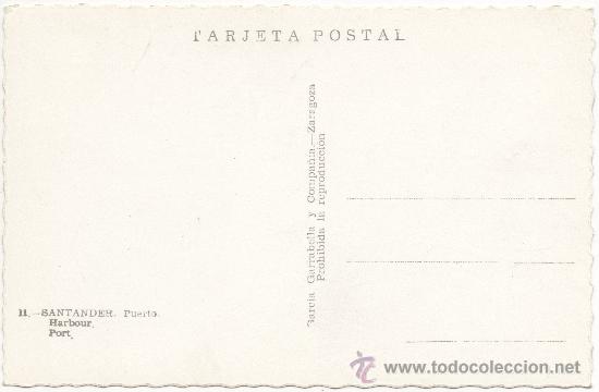 Postales: SANTANDER.- PUERTO. - Foto 2