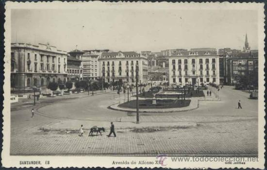 Postais: SANTANDER.- AVENIDA DE ALFONSO XIII.