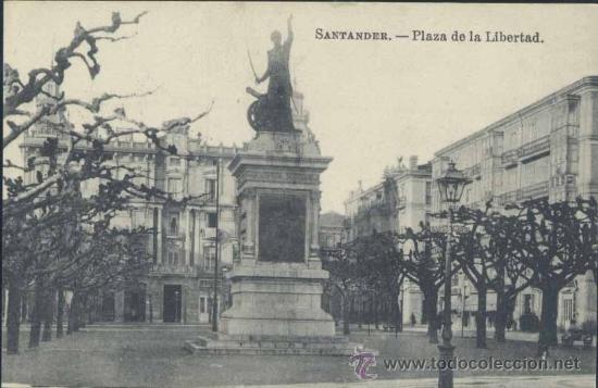 Postales: SANTANDER.- PLAZA DE LA LIBERTAD - Foto 1