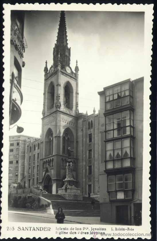 Postales: SANTANDER.- IGLESIA DE LOS PP. JESUITAS - Foto 1