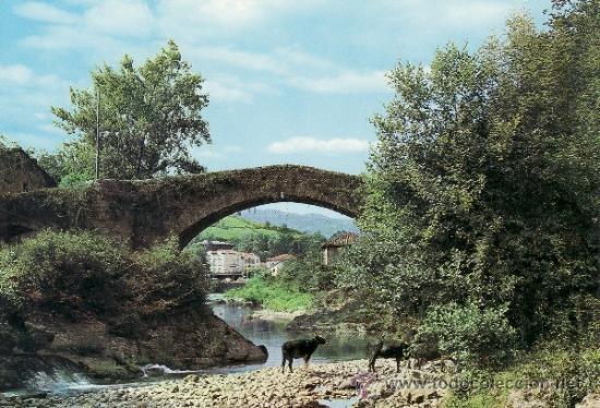 Postales: SANTANDER - LIERGANES - PUENTE ROMANO - Foto 1