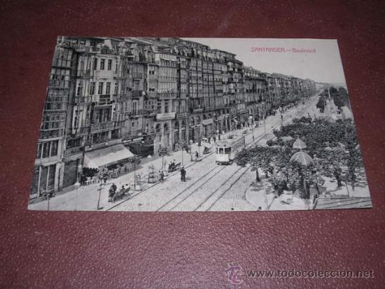 Postales: SANTANDER - BOULEVARD - 14X9 CM. - Foto 1