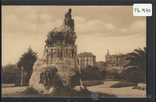 Postales: SANTANDER - MONUMENTO DE PEREDA  - A. FUERTES - (13.970) - Foto 1