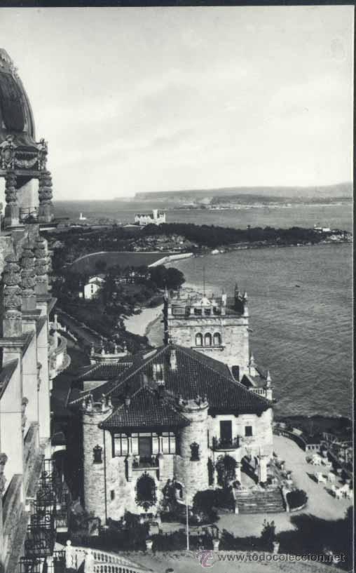 Cartes Postales: SANTANDER.- VISTA DE LA ENTRADA DEL PUERTO DESDE HOTEL REAL
