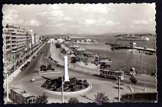 Postales: Santander. Calle de Castelar. Circulada - Foto 1