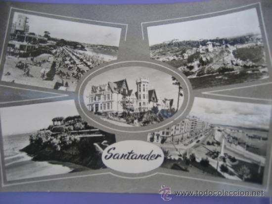 Postales: Santander. Multivista. Ed. Arribas. Circulada 1961 - Foto 1
