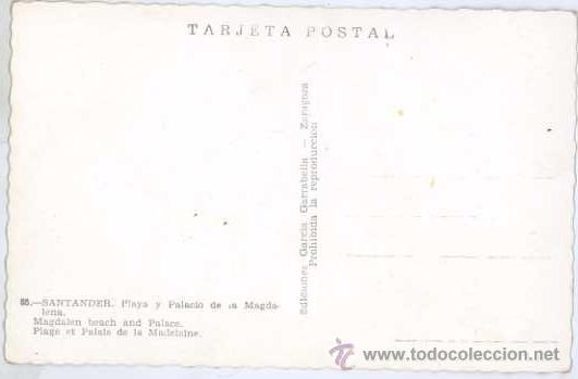 Postales: CINCO POSTALES DE SANTANDER A&Ntilde;OS 50 - Foto 2