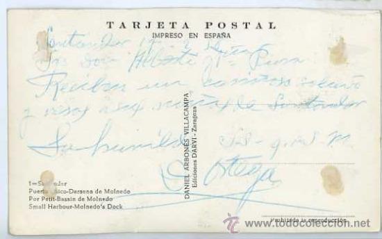 Postales: CINCO POSTALES DE SANTANDER A&Ntilde;OS 50 - Foto 8