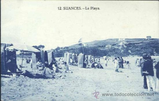 Postales: SUANCES (CANTABRIA).- LA PLAYA - Foto 1