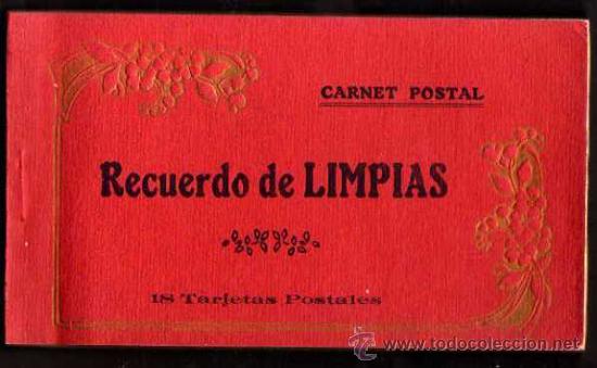 Postales: Carnet Postal. Recuerdo de Limpas. 18 Postales. Completo. - Foto 1