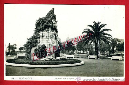 Postales: POSTAL SANTANDER, MONUMENTO A PEREDA,   P78302 - Foto 1
