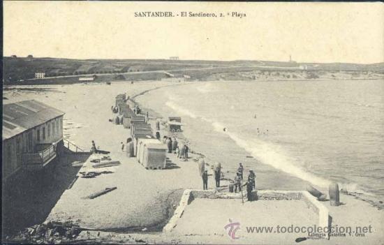 Postales: SANTANDER.- EL SARDINERO 2&ordf; PLAYA - Foto 1