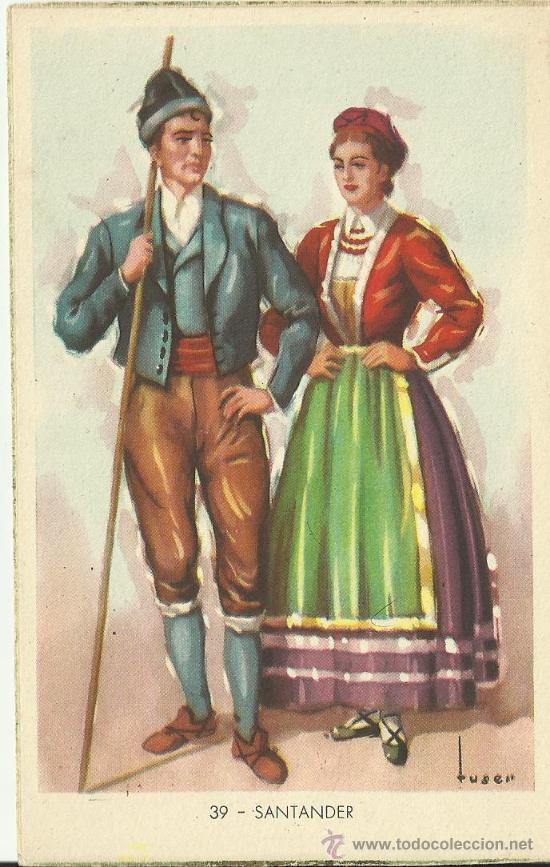 39 trajes tipicos españoles antig - Buy Postcards Cantabria on todocoleccion