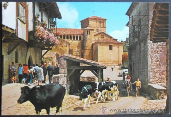 Postcards: (526)POSTAL SIN CIRCULAR,COLEGIATA 3,SANTILLANA DEL MAR,CANTABRIA,CANTABRIA,CONSERVACION: