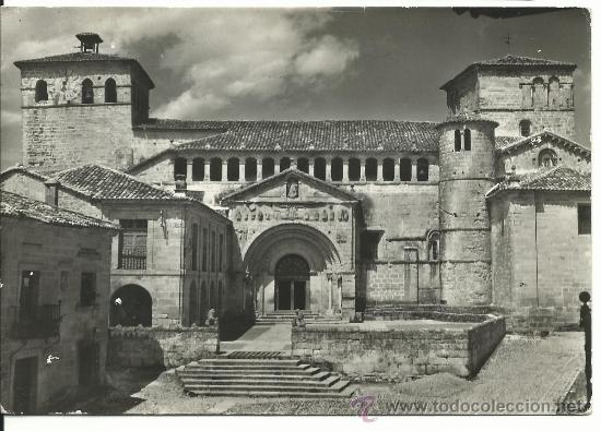 Postcards: SANTILLANA DEL MAR.-REAL COLEGIATA FACHADA.-N&ordm; 1