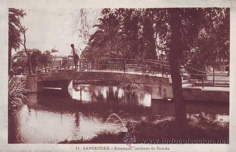 Postales: SANTANDER. Estanque. Jardines de Pereda (11). - Foto 1