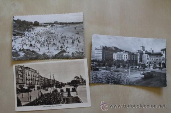 Postales: Lote de 3 postales antiguas de Santander. - Foto 1