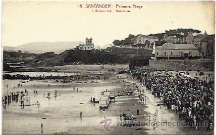 Postales: Santander. Primera Playa. - Foto 1