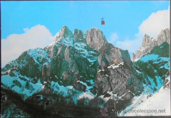 Postcards: (6682)POSTAL SIN CIRCULAR,PICOS DE EUROPA; TELEF&Eacute;RICO DE FUENTE D&Eacute;; PE&Ntilde;A REMO&Ntilde;A (2247 M.),CAMALE&Ntilde;O,C
