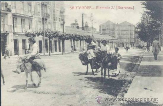 Postales: SANTANDER.- ALAMEDA 2&ordf; (BURRERAS) - Foto 1