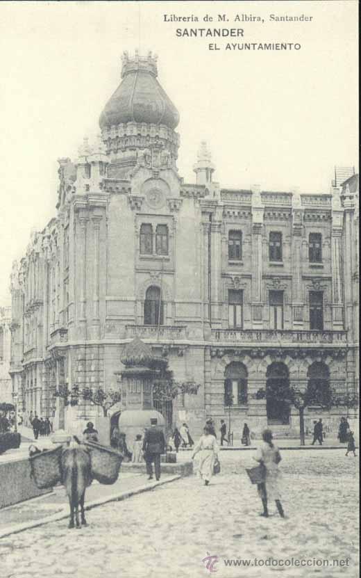 Postales: SANTANDER.- EL AYUNTAMIENTO. - Foto 1