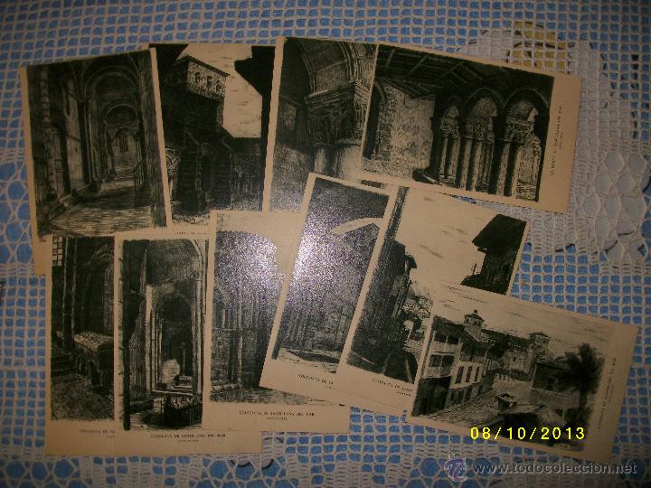 Postais: COLEGIATA DE SANTILLANA DEL MAR 10 POSTALES SIN CIRCULAR A&Ntilde;OS 50