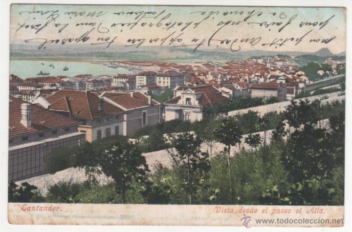 Postales: SANTANDER- Vista desde el paseo el Alta. - Foto 1