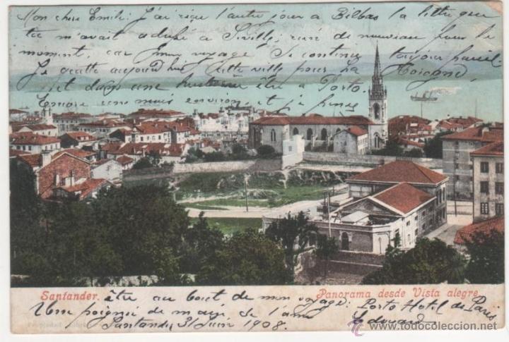 Postales: SANTANDER.-Panorama desde Vista alegre. - Foto 1