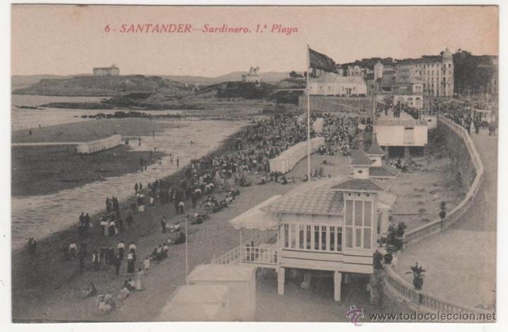 Postales: SANTANDER.-Sardinero. 1.&ordf; Playa - Foto 1