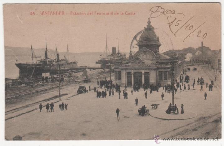 Postales: SANTANDER.-Estaci&oacute;n del Ferrocarril de la Costa. - Foto 1