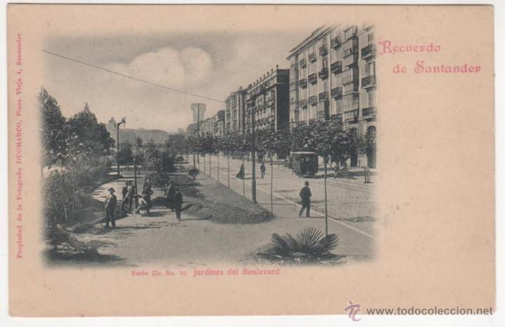 Postales: SANTANDER.-Jardines del Boulevard - Foto 1
