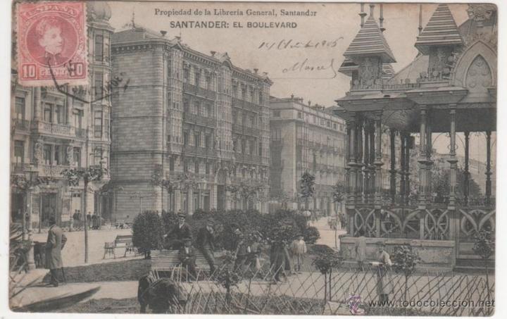 Postales: SANTANDER.- El Boulevard - Foto 1