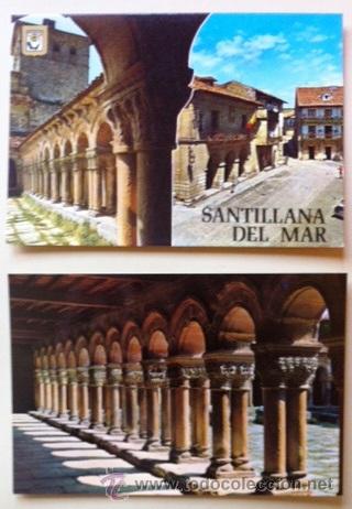 Postales: SANTILLANA DEL MAR - LOTE DOS POSTALES - Foto 1