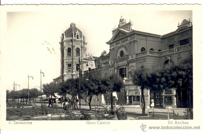 Postales: Santander - Postal Gran Casino - Arribas - Foto 1