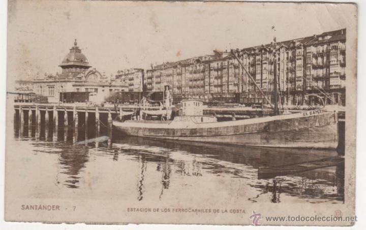 Postales: SANTANDER.- Estaci&oacute;n de los Ferrocarriles de la Costa - Foto 1