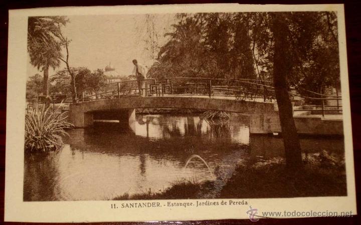 Postales: ANTIGUA POSTAL DE SANTANDER - ESTANQUE - NO CIRCULADA. - Foto 1