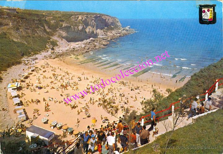 Postales: SANTANDER (CANTABRIA) - PLAYA DE MATALE&Ntilde;AS (POSTAL DE 1978) - Foto 1