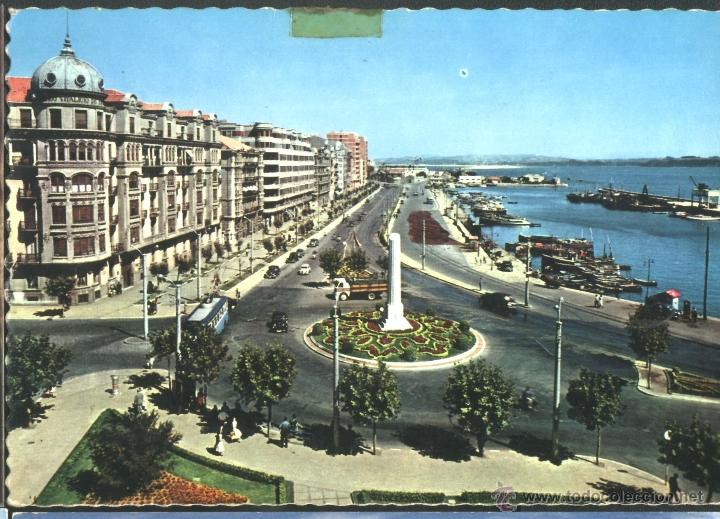 Postales: SANTANDER - CALLE DE CASTELAR - Foto 1