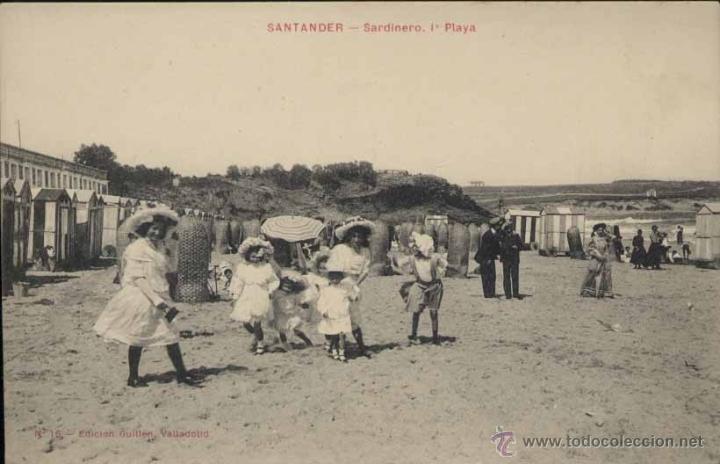 Postales: SANTANDER.-SARDINERO 1&ordf; PLAYA - Foto 1