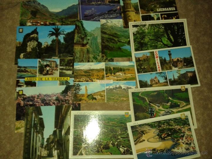 Postais: 15 POSTALES DE CANTABRIA. A&Ntilde;OS 70-80. ALGUNA CIRCULADA