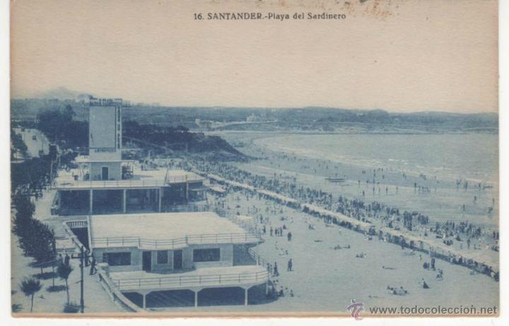 Postales: 16. SANTANDER.-Playa del Sardinero. - Foto 1
