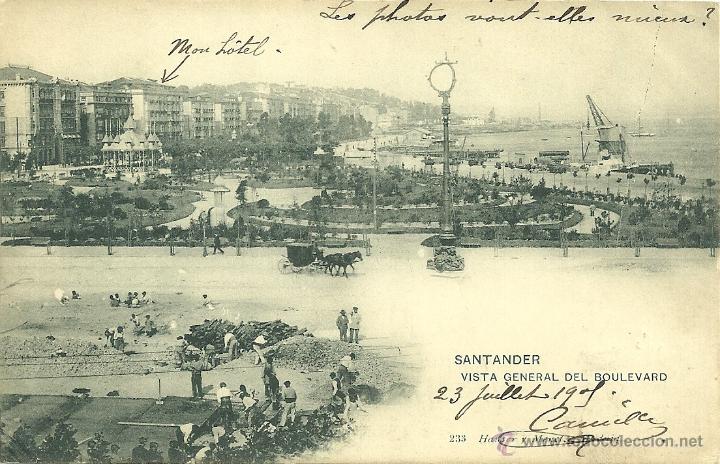 Postales: SANTANDER.- VISTA GENERAL DEL BOULEVARD - Foto 1