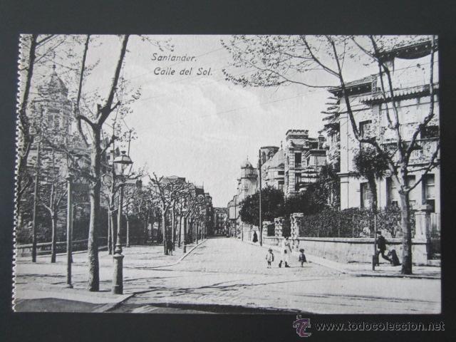 Postales: Postal Cantabria. Santander. Calle del Sol. - Foto 1