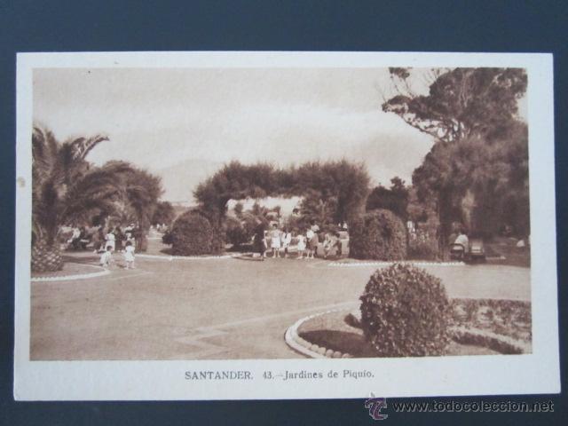 Postales: Postal Cantabria. Santander. Jardines de Piquio. - Foto 1