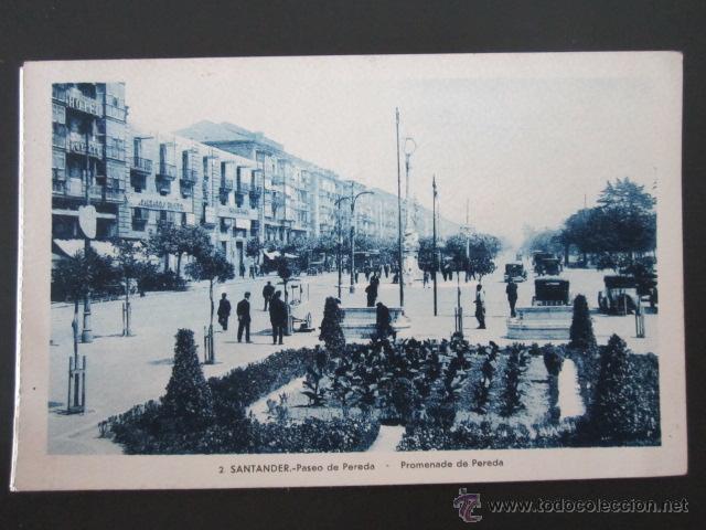 Postales: Postal Cantabria. Santander. Paseo de Pereda. - Foto 1