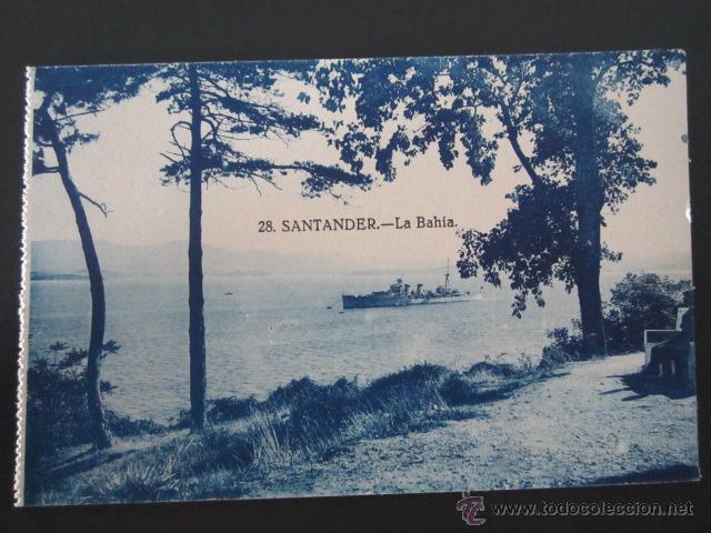 Postales: Postal Cantabria. Santander. La Bah&iacute;a. Texto en el centro. - Foto 1